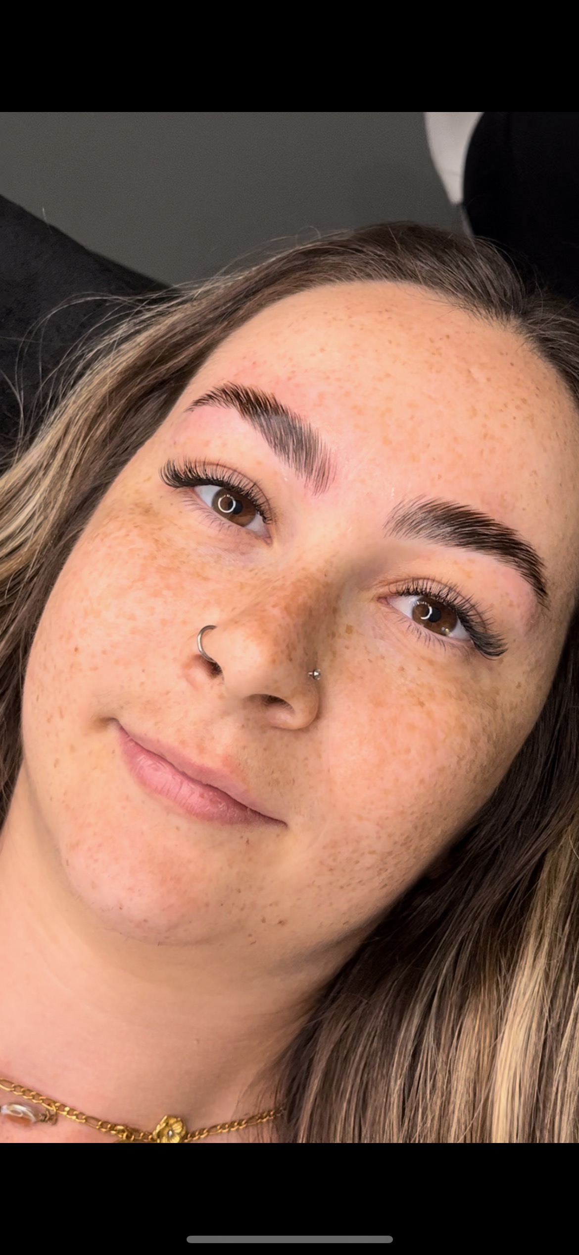 Brow lamination result